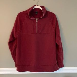Wild Fable Red Half Zip Pullover